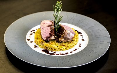 Recette de Gigot d’Agneau, essence vin rouge et boulghour revenu d’Orient