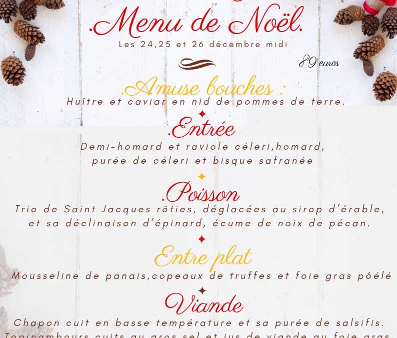 Menu de Noël