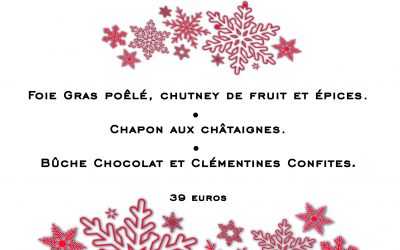 Menu de fête du 16 au 29 décembre