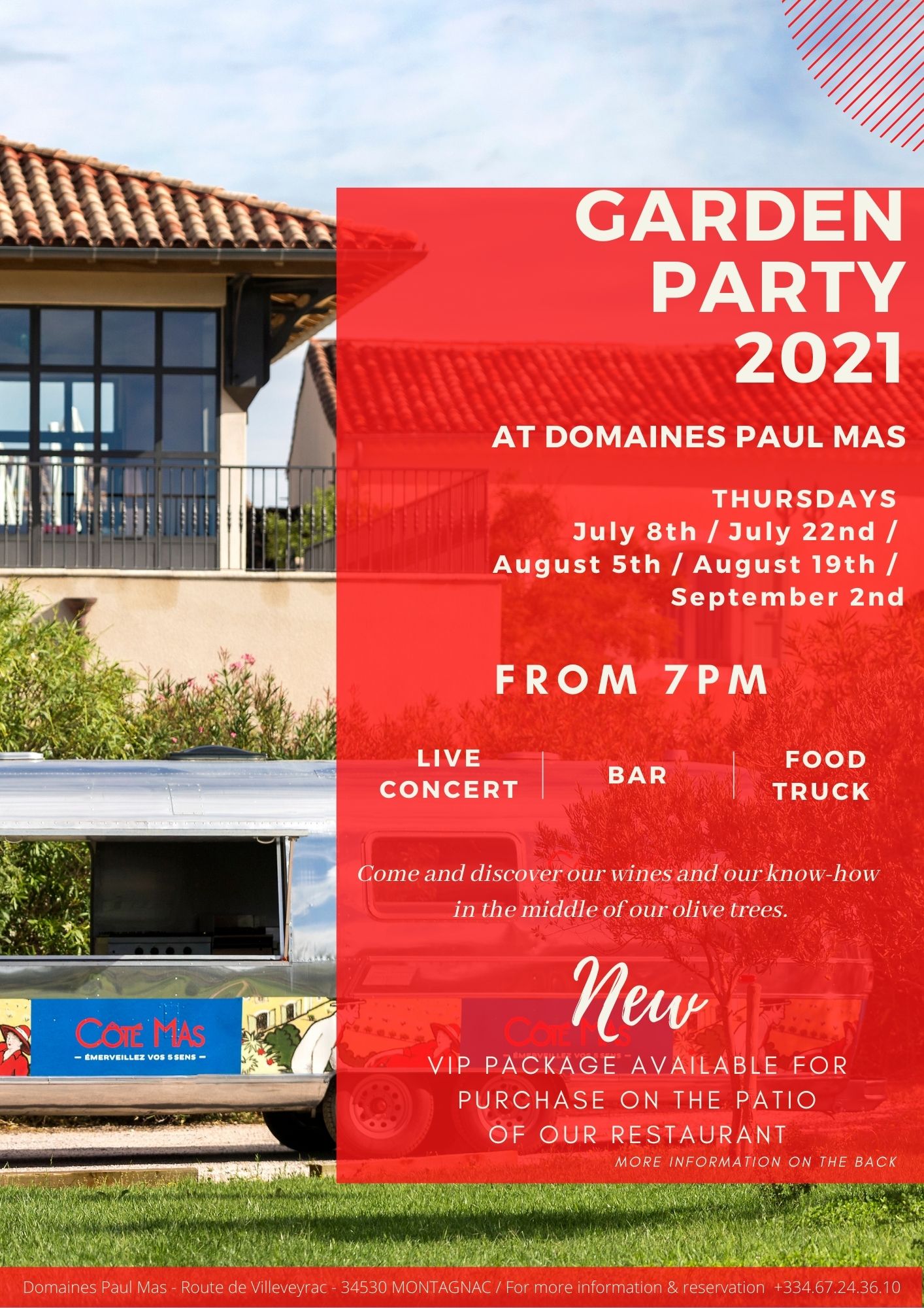 Flyer Garden Party Domaine Paul Mas Flyer Garden Party Domaine Paul Mas