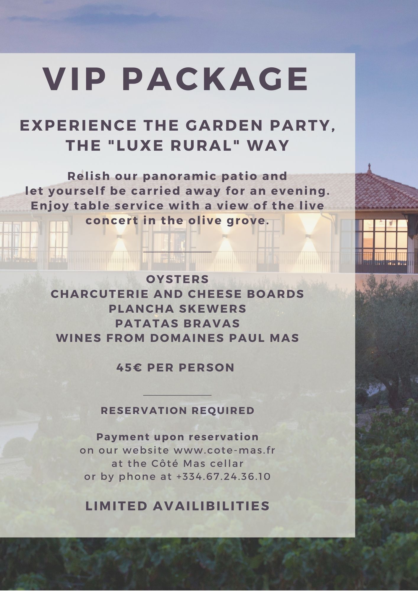 English VIP Flyer Garden Party English VIP Flyer Garden Party