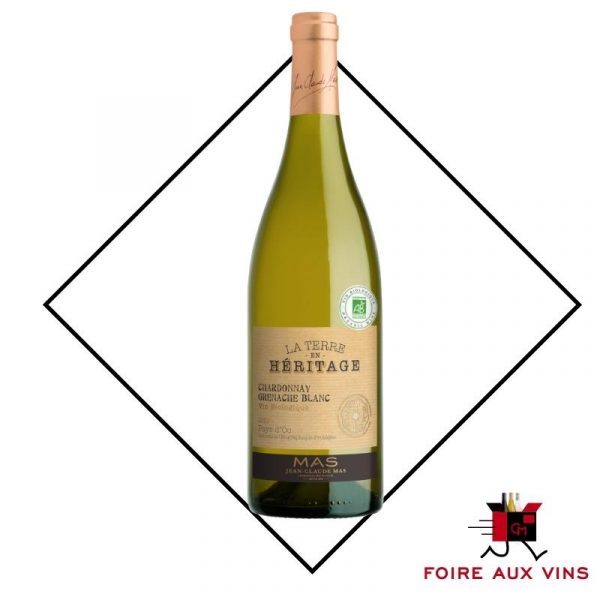 Jean Claude Mas La terre en Héritage Chardonnay Grenache Blanc 2021