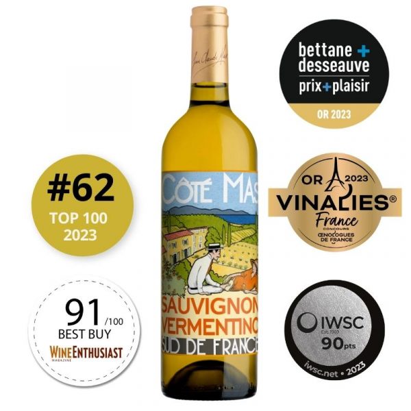 Côté Mas Sauvignon Vermentino 2021 - IP Pays d'Oc - Vinalies internationales 2022- Or