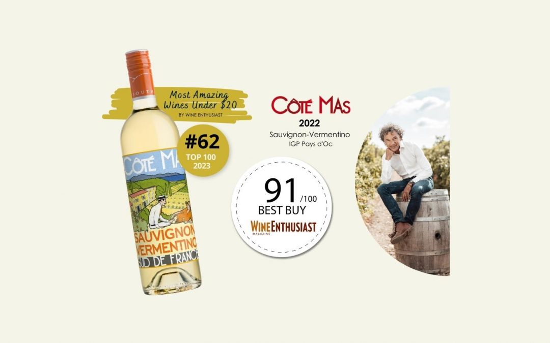 Wine Enthusiast – Côté Mas Sauvignon Vermentino 2022