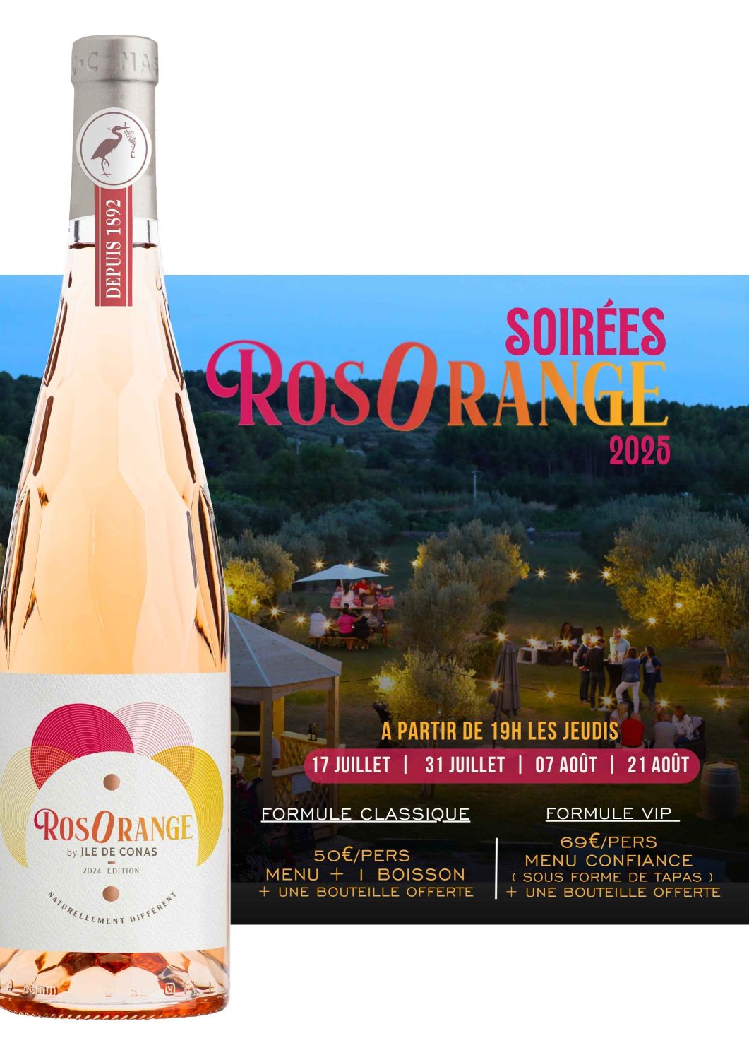 SOIREE ROSORANGE COTE MAS 2025