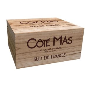 CAISSE BOIS 6 bouteilles Côté Mas