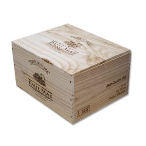 CAISSE BOIS 6 bouteilles Domaines Paul Mas