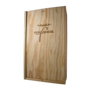 CAISSE BOIS 2 bouteilles ferrandière
