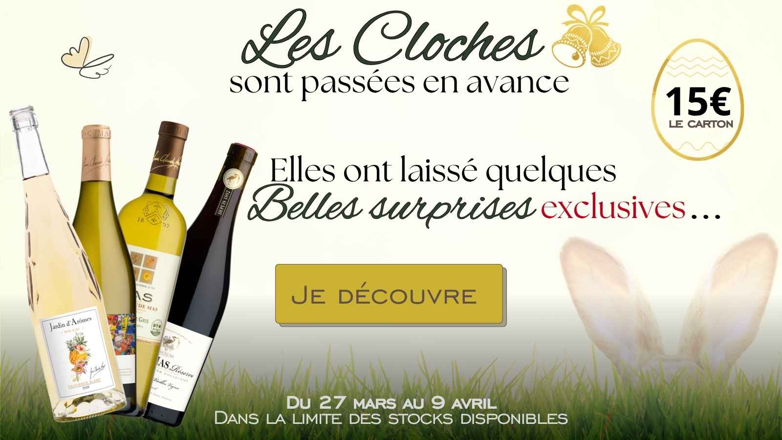 offre déstockage vin - Pâques