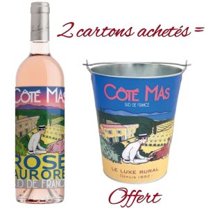 2 Cartons Côté Mas Rosé Aurore + Un seau offert