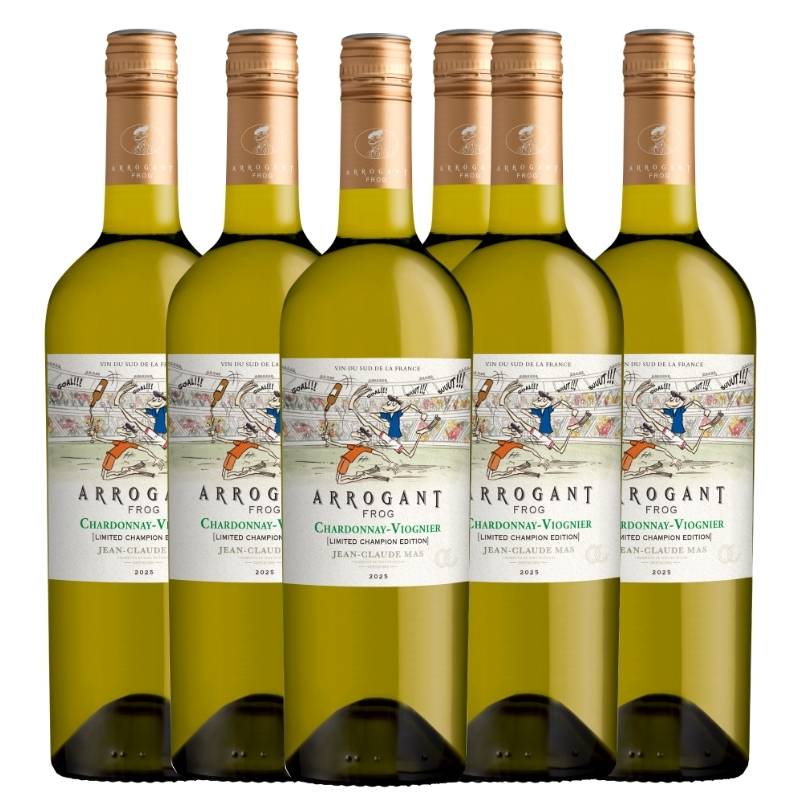 1 Carton 6 bouteilles Arrogant Frog Chardonnay Viognier 2025 – Edition Spéciale Coupe du Monde de Foot + Un sac pulltex 6 bouteilles – Image 2