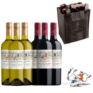 1 Carton Arrogant Frog 3 blanc 3 rouge – Edition Spéciale Coupe du Monde de Foot + Un sac pulltex 6 bouteilles