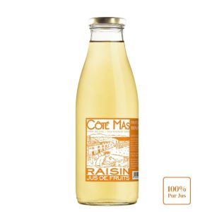 jus de raisin blanc, jus de raisin sans alcool, Pinot Blanc, Sauvignon Gris, jus de raisin fruité, jus de raisin léger, Côté Mas jus de raisin